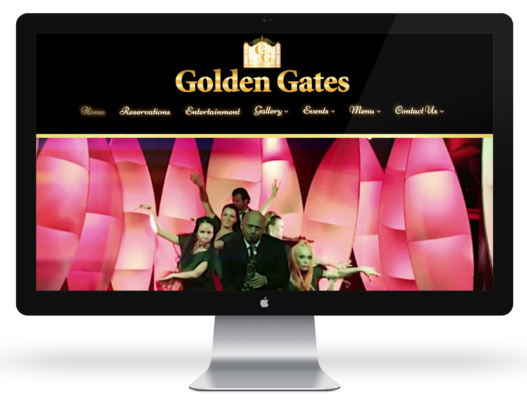 Golden Gates Restaurant Website Design Sample by Create Website Service